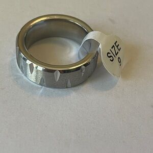 COPY - Silver Textured Band Ring